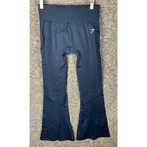 GYMSHARK Everyday Seamless Flared Legging 2.0 Blue Medium Body Fit